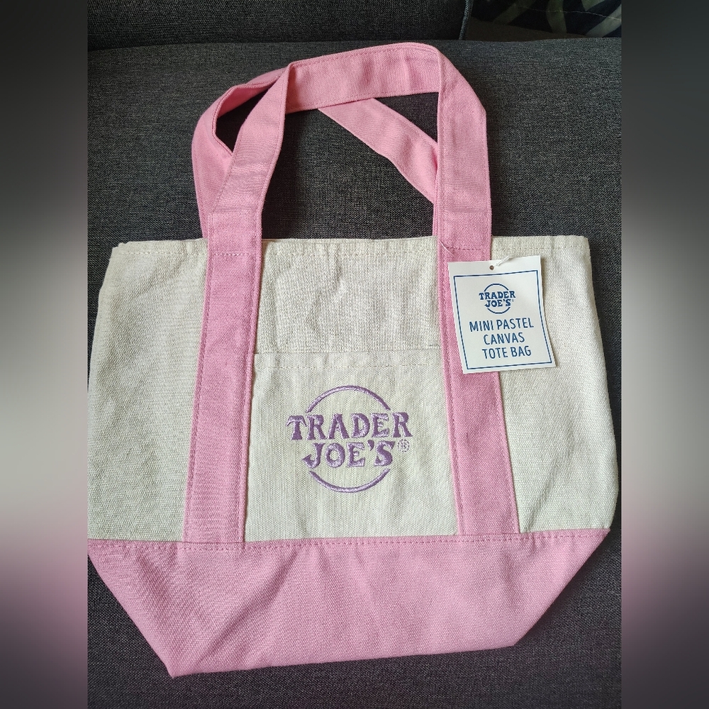 Trader Joe's Spring Pastel Mini Tote Bag
